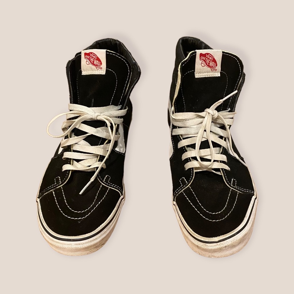 Vans Sk8 High Top Black & White Sneaker Size 11
